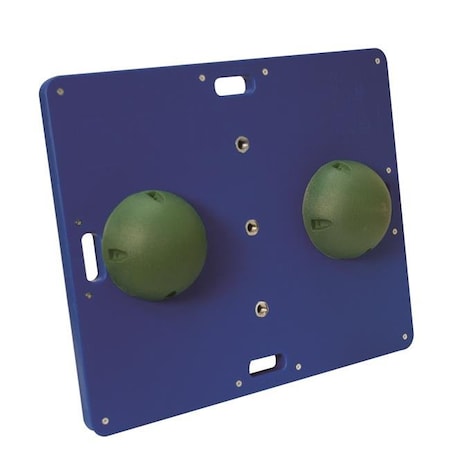 Step-Up Relief 15 x 18 in. Balance Combo Wobble & Rocker Board; Green ST299731